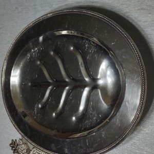 Silverplate Footed Meat Platter